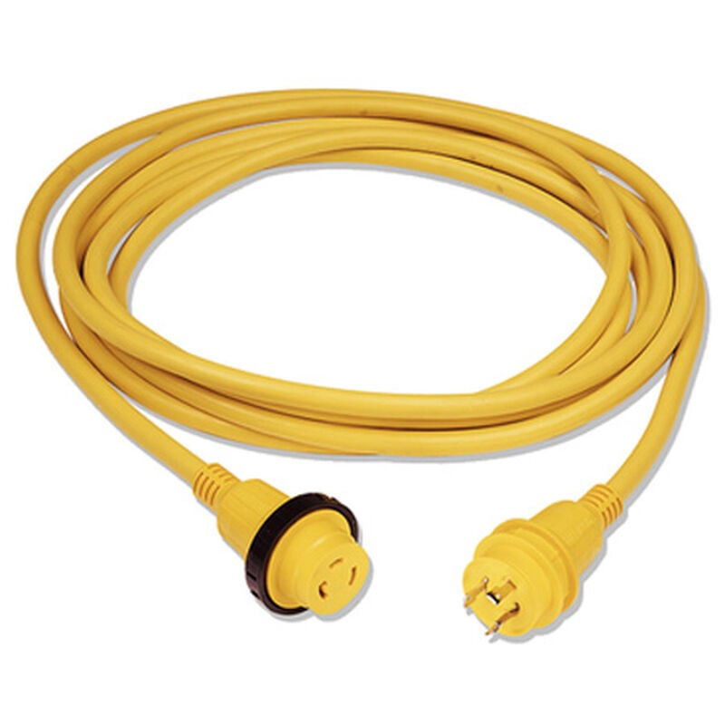 Marinco 30-Amp 125V Power Cord Plus Cord Set With LED, 50' image number 1